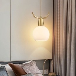Moderne Enkel Kobber Pendellampe Gevir Hengende Lampe