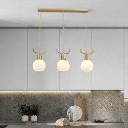 Moderne Enkel Kobber Pendellampe Gevir Hengende Lampe