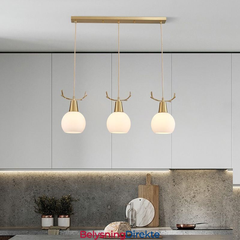 Moderne Enkel Kobber Pendellampe Gevir Hengende Lampe