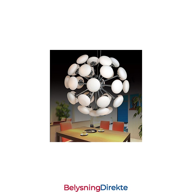 Modernyesteurt-Lampe Enkel, Sirkulær Glasskunst-Pendellampe I Europeisk Stil