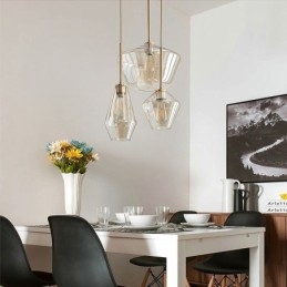 Moderne Enkel Glass Pendellampe