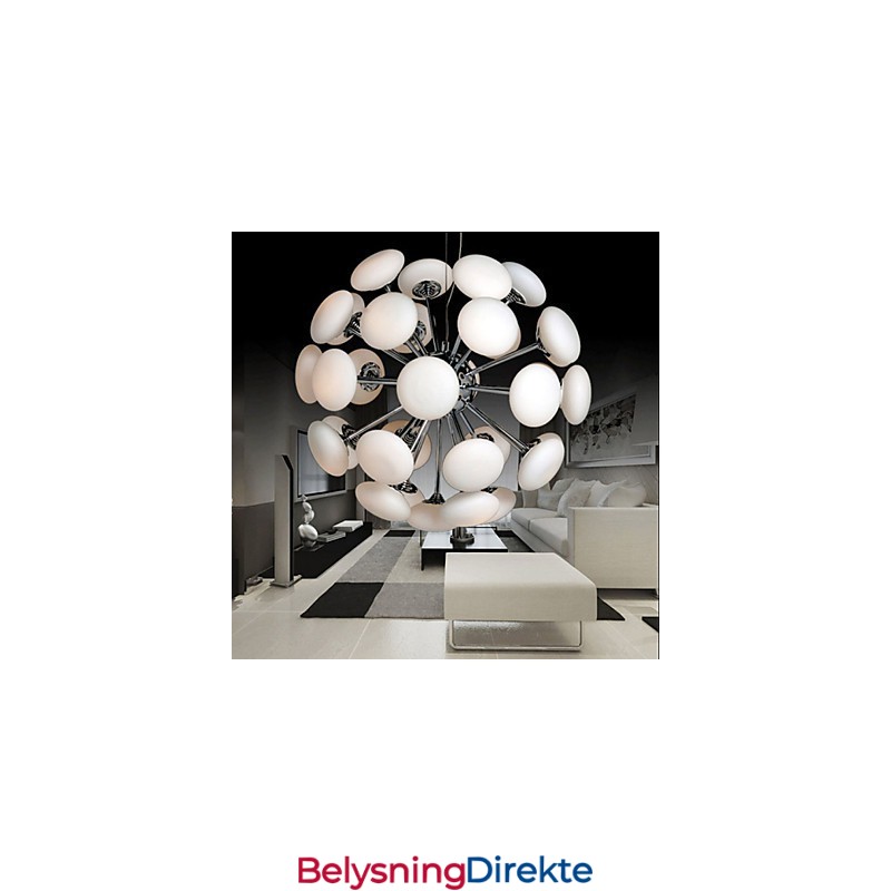 Modernyesteurt-Lampe Enkel, Sirkulær Glasskunst-Pendellampe I Europeisk Stil
