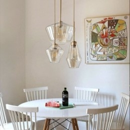 Moderne Enkel Glass Pendellampe
