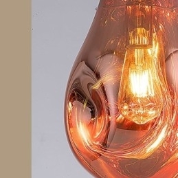 Fargerik Pendellampe Med Såpeboble I Glass Og Taklampe I Øystil