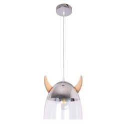 Klassisk Glass Pendellampe Trehornlampe Kreativ Belysning