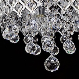 Tradisjonell Klassisk Krystallkrom Metall Innfelt Montering