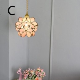 Nordisk Kreativ Pendellampe I Glass, Hjembelysning, Kronbladformet Lampe