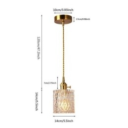 Jelly Jar-Lampe I Ribbet Glass Med Pendellampe