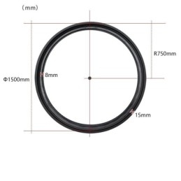 Sirkulær Skinnelampe Magnetisk Innfelt Skinnelampe 150 Cm