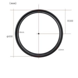 Sirkulær Skinnelampe Magnetisk Innfelt Spotlight Dekorativ Lampe 60 Cm