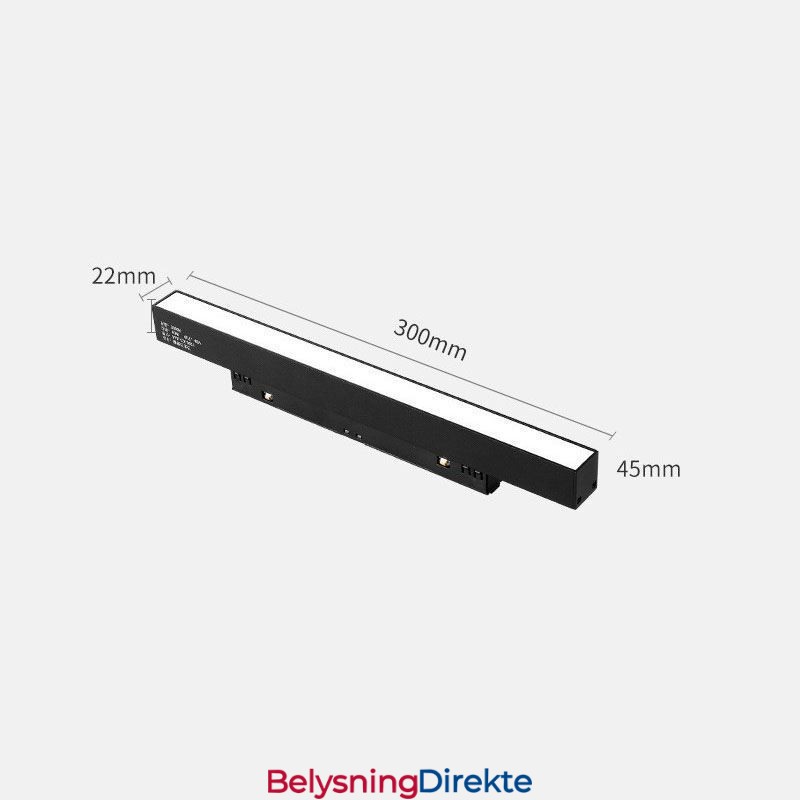 Magnetisk Skinnelampe Innfelt Spotlight Dekorativ Lampe 3M 36V