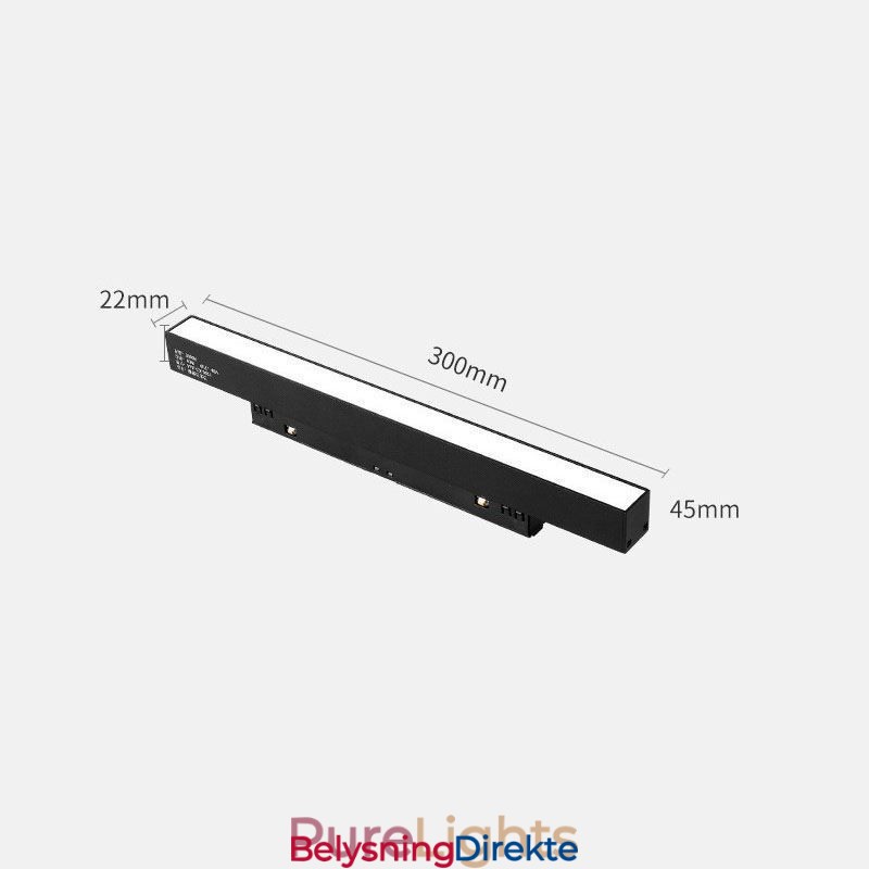 Innfelt Spotlight Magnetisk Skinnelampe Dekorativ Lampe 3M*2