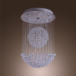 Moderne Samtidskunst Krystallkrone Med Innfelt Montering