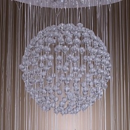 Moderne Samtidskunst Krystallkrone Med Innfelt Montering