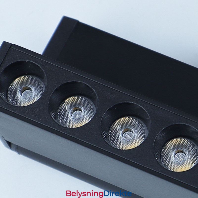 Innfelt Skinnegitterspotlight Skinnelistspotlight Magnetisk Foldegrillspotlight 36V