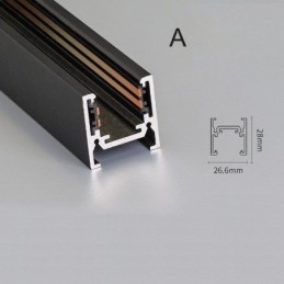 Innfelte Skinnebelysningsskinner Magnetisk Aluminiumsskinneoverflateprofil Ultratynn Skinnelyslist 100 Cm
