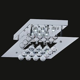 Moderne Samtidskunst Krystall Galvanisert Metall Innfelt