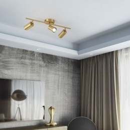 Nordisk Messing Taklampe Med Innfelt Tak
