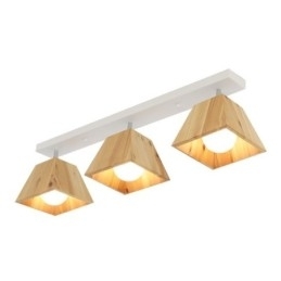 Nordisk Trespotlight Med Fire Prismer, Roterbar Takspotlight