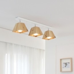Nordisk Trespotlight Med Fire Prismer, Roterbar Takspotlight