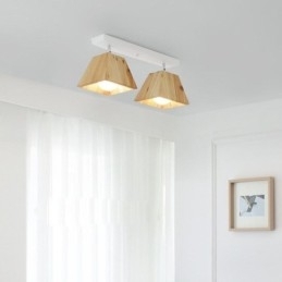 Nordisk Trespotlight Med Fire Prismer, Roterbar Takspotlight