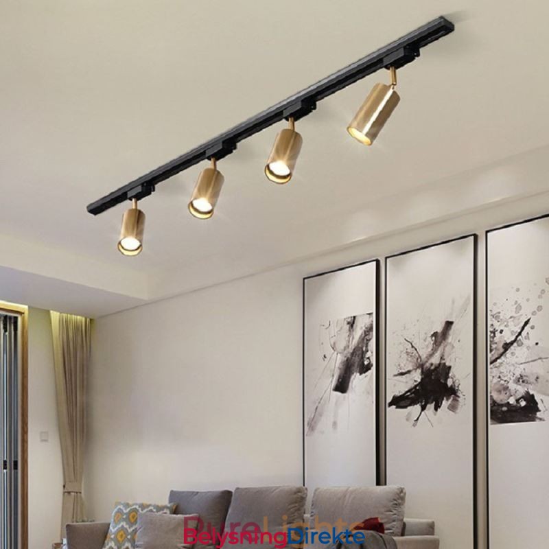 Moderne, Enkel Spotlight I Aluminium For Takskinne