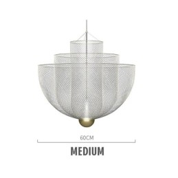 Nordisk Grid Designer Kreativ Og Unik Form Kunst Dekorativ Pendellampe
