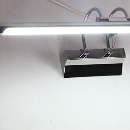 Speilamper I Rustfritt Stål, Akryl, Vegglamper På Badet, Sminkelamper, Kald Hvit, Varm Hvit (Størrelse: 57X13,5X15)