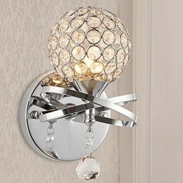 Krystall Vegglampe Moderne Samtids Metall