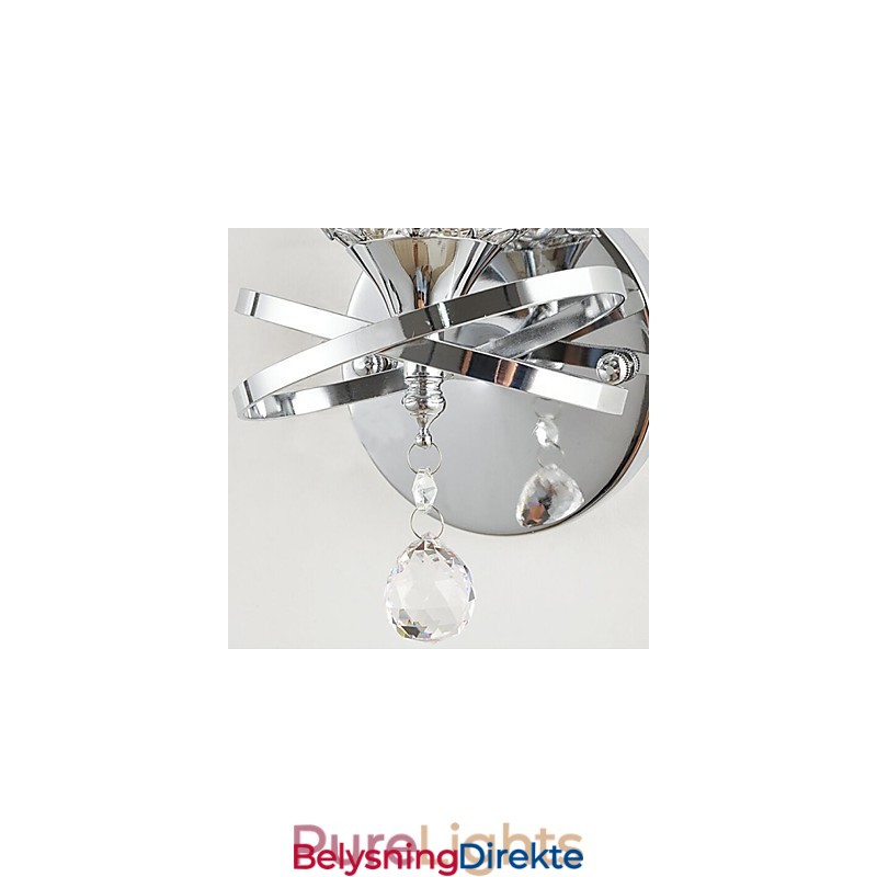 Krystall Vegglampe Moderne Samtids Metall