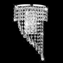 Krystall Vegglamper Moderne Samtids Metall