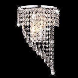 Krystall Vegglamper Moderne Samtids Metall