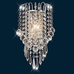Krystall Vegglamper Moderne Samtids Metall