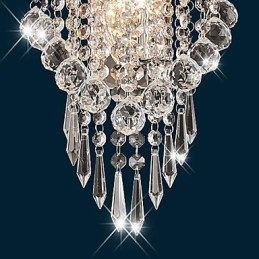 Krystall Vegglamper Moderne Samtids Metall