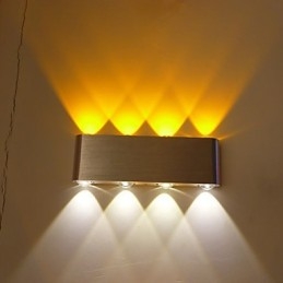 Multi T Fargetemperaturlampe Kreativ Barmodell Vegglampe I Metall