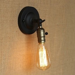 Edison-Lyspære, Midtgang, Retro, Minimalistisk, Nattbord, Kafé, Terrasse, Kanal, Mini Vegglampe