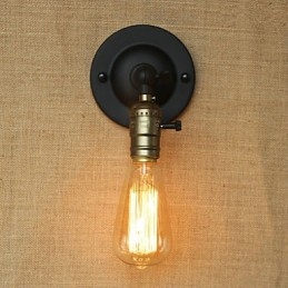 Edison-Lyspære, Midtgang, Retro, Minimalistisk, Nattbord, Kafé, Terrasse, Kanal, Mini Vegglampe