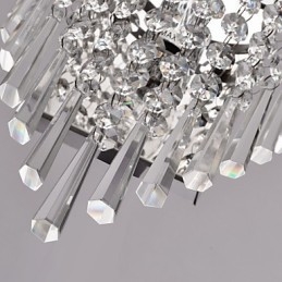 Halvsirkelformet Vegglampe I Krystall