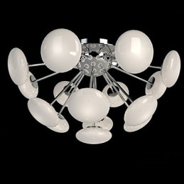 Modernyesteurt-Lampe Enkel, Sirkulær Glasskunst-Pendellampe I Europeisk Stil