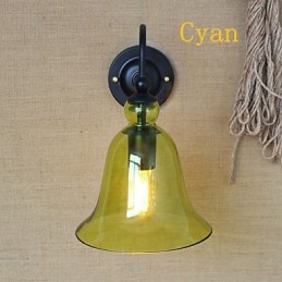 Amerikansk Landlig Landskap Pastoral Minimalistisk Stue Gang Dekorert Glassvegglampe