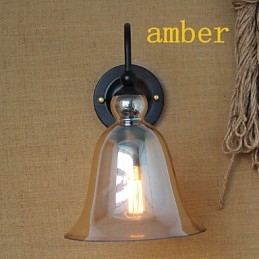 Amerikansk Landlig Landskap Pastoral Minimalistisk Stue Gang Dekorert Glassvegglampe