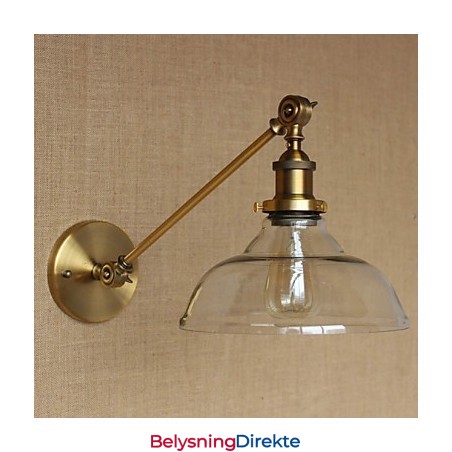 Jern, Glass, Bronse, Messing, Arm, Stil, Retro, Kreativ, Amerikansk, Landlig, Hall, Soverom, Vegglampe