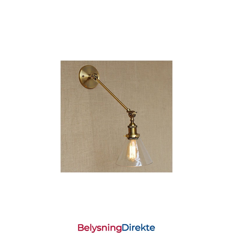 Jern, Glass, Bronse, Messing, Arm, Stil, Retro, Kreativ, Amerikansk, Landlig, Hall, Soverom, Vegglampe
