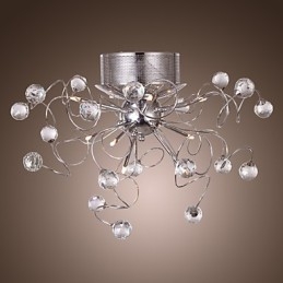 Lysekrone I Krystall, Moderne Design, 9 Lys