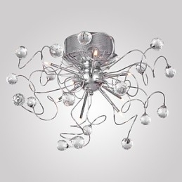 Lysekrone I Krystall, Moderne Design, 9 Lys