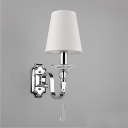 Varmhvit Vegglampe Med Krystalldråper