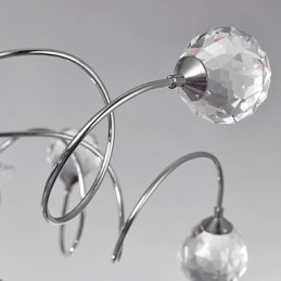 Lysekrone I Krystall, Moderne Design, 9 Lys