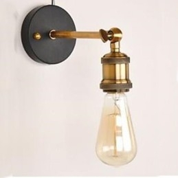 Kobberhodevegglampe