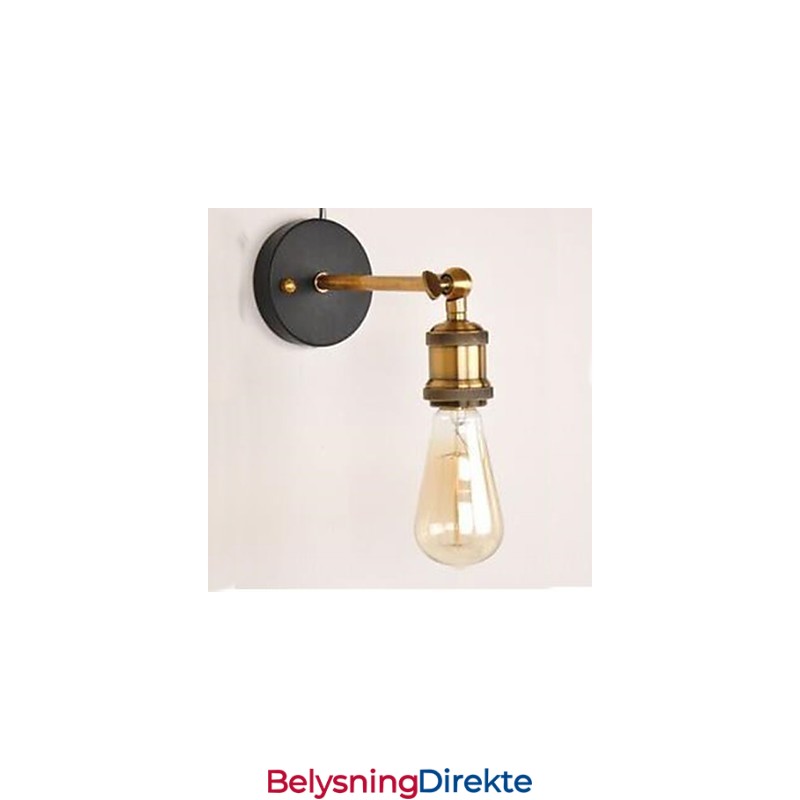 Kobberhodevegglampe