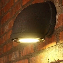 Loft Kreativ Personlighet Retro Landlig Vannrør Vegglampe Lys